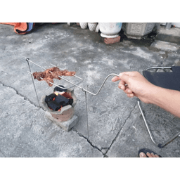 Tay quay nướng inox 2