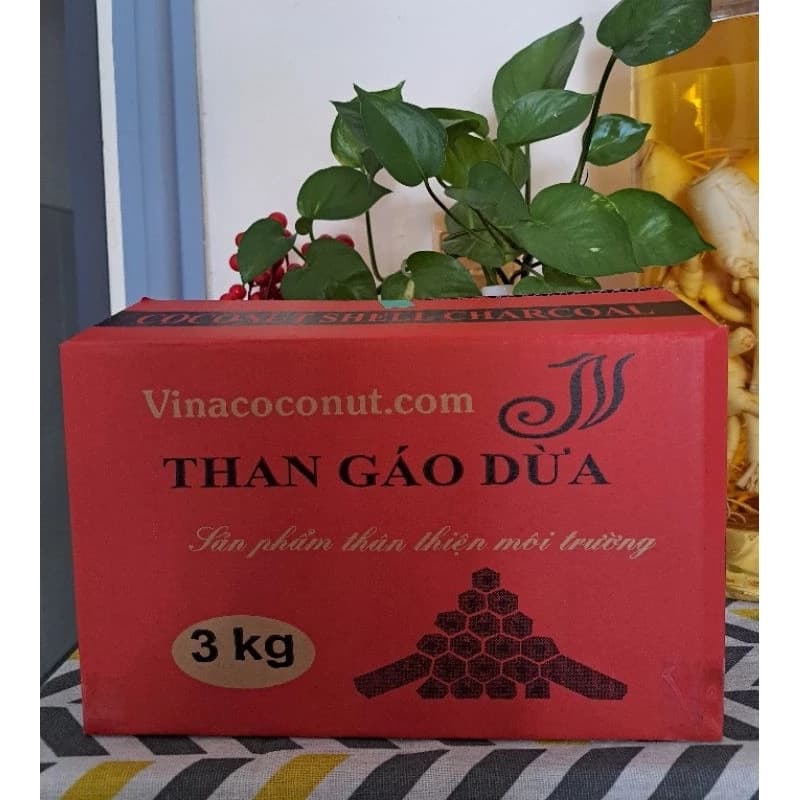 Than gáo dừa nướng BBQ (3kg)