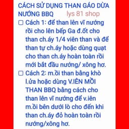 Than gáo dừa nướng BBQ (3kg) 1
